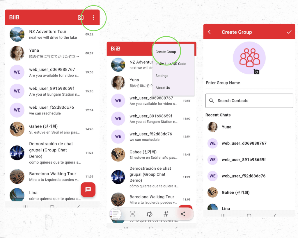 Create Multilingual Chat Group